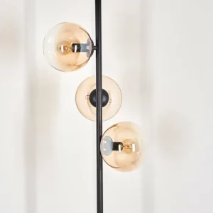 hofstein Lampadaire - Verre 15 cm Gastor Ambre, Clair, 3 lumières* Lampes En Verre