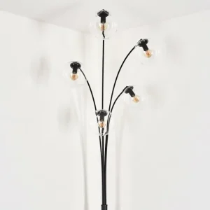 hofstein Lampadaire - Verre 15 cm Gastor Clair, 5 lumières* Lampes En Verre