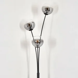 hofstein Lampadaire - Verre 15 cm Gastor Clair, Fumé, 3 lumières* Lampes Modernes