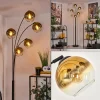 hofstein Lampadaire - Verre 15 cm Koyoto Or, Clair, 5 lumières* Lampes En Verre