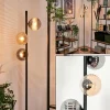hofstein Lampadaire - Verre 12 cm Remaisnil Noir, 3 lumières* Lampes Modernes