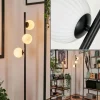 hofstein Lampadaire - Verre 15 cm Remaisnil Blanc, 3 lumières* Lampes Modernes