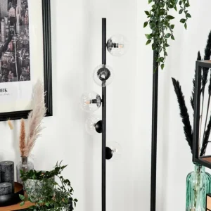 hofstein Lampadaire - Verre 10 cm Remaisnil Clair, 5 lumières* Lampes Modernes