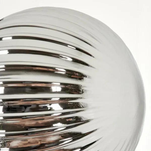 hofstein Lampadaire - Verre 15 cm Remaisnil Noir, 3 lumières* Lampes Modernes