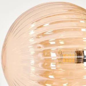 hofstein Lampadaire - Verre 15 cm Remaisnil Ambre, 3 lumières* Lampes Modernes