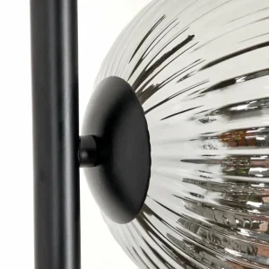 hofstein Lampadaire - Verre 12 cm Remaisnil Noir, 5 lumières* Lampes Modernes