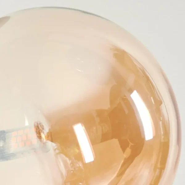 hofstein Lampadaire - Verre 15 cm Remaisnil Ambre, Fumé, 3 lumières* Lampes Modernes