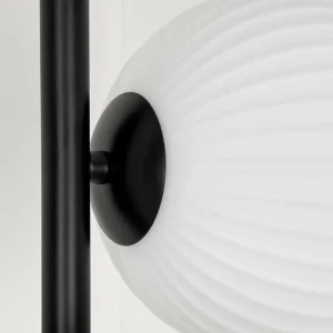 hofstein Lampadaire - Verre 15 cm Remaisnil Blanc, 5 lumières* Lampes Modernes