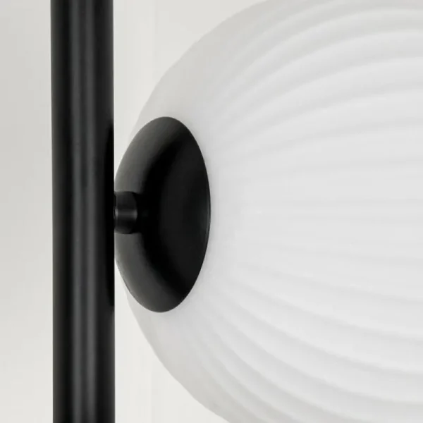 hofstein Lampadaire - Verre 15 cm Remaisnil Blanc, 5 lumières* Lampes Modernes