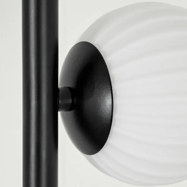 hofstein Lampadaire - Verre 15 cm Remaisnil Blanc, 3 lumières* Lampes Modernes