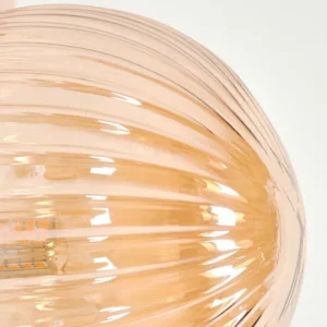 hofstein Lampadaire - Verre 12 cm Remaisnil Noir, 5 lumières* Lampes Modernes