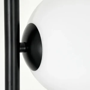 hofstein Lampadaire - Verre 15 cm Remaisnil Blanc, 3 lumières* Lampes En Verre