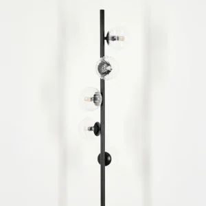 hofstein Lampadaire - Verre 10 cm Remaisnil Clair, 5 lumières* Lampes Modernes