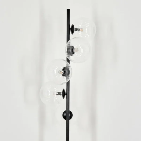 hofstein Lampadaire - Verre 15 cm Remaisnil Clair, 5 lumières* Lampes Modernes