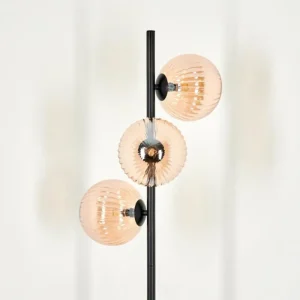 hofstein Lampadaire - Verre 15 cm Remaisnil Ambre, 3 lumières* Lampes Modernes