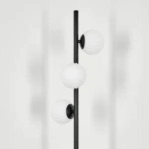 hofstein Lampadaire - Verre 15 cm Remaisnil Blanc, 3 lumières* Lampes Modernes