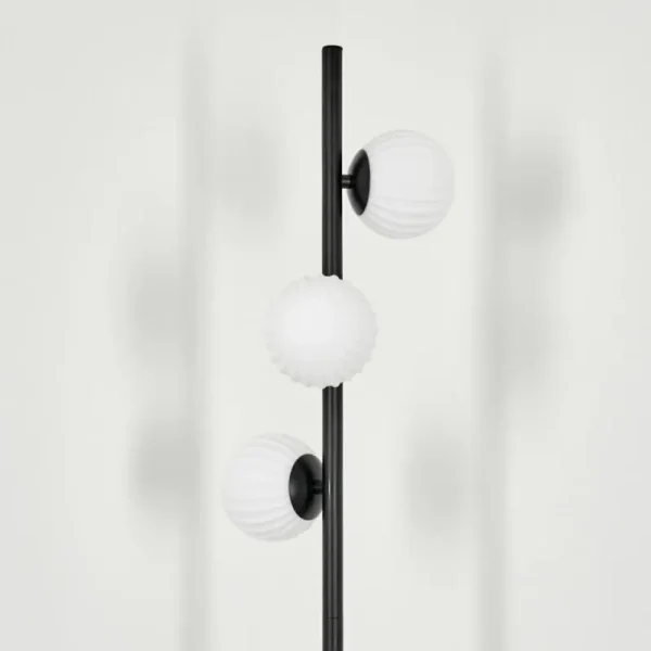 hofstein Lampadaire - Verre 15 cm Remaisnil Blanc, 3 lumières* Lampes Modernes