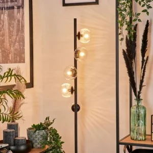 hofstein Lampadaire - Verre 10 cm Remaisnil Clair, 5 lumières* Lampes Modernes
