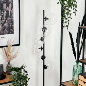 hofstein Lampadaire - Verre 15 cm Remaisnil Clair, 6 lumières* Lampes Modernes