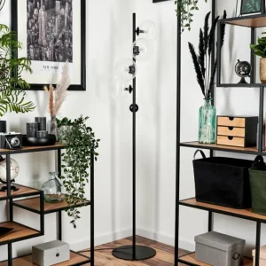 hofstein Lampadaire - Verre 15 cm Remaisnil Clair, 5 lumières* Lampes Modernes