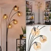 hofstein Lampadaire - Verre 15 cm Ripoll Ambre, 5 lumières* Lampes En Verre