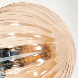 hofstein Lampadaire - Verre Remaisnil Ambre, 3 lumières* Lampes Modernes