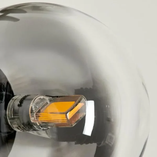 hofstein Lampadaire - Verre Remaisnil Clair, Fumé, 5 lumières* Lampes Modernes