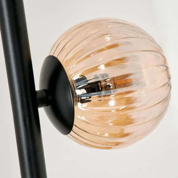 hofstein Lampadaire - Verre Remaisnil Ambre, 3 lumières* Lampes Modernes