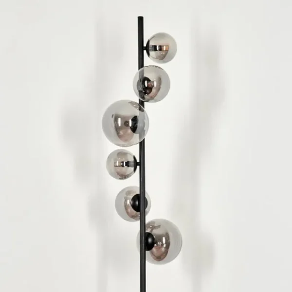 hofstein Lampadaire - Verre Remaisnil Fumé, 6 lumières* Lampes Modernes