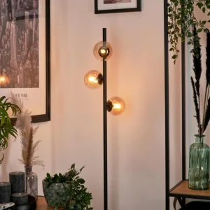 hofstein Lampadaire - Verre Remaisnil Ambre, 3 lumières* Lampes En Verre