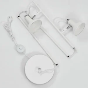 hofstein Lampadaire Vouzy Blanc, 2 lumières* Lampes Modernes