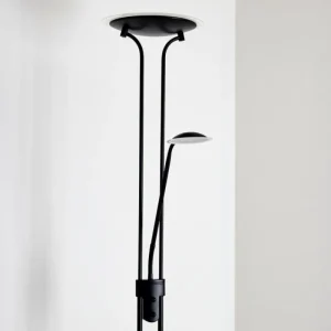 hofstein Lampadaire Abiqua LED Noir, 2 lumières* Lampes Modernes