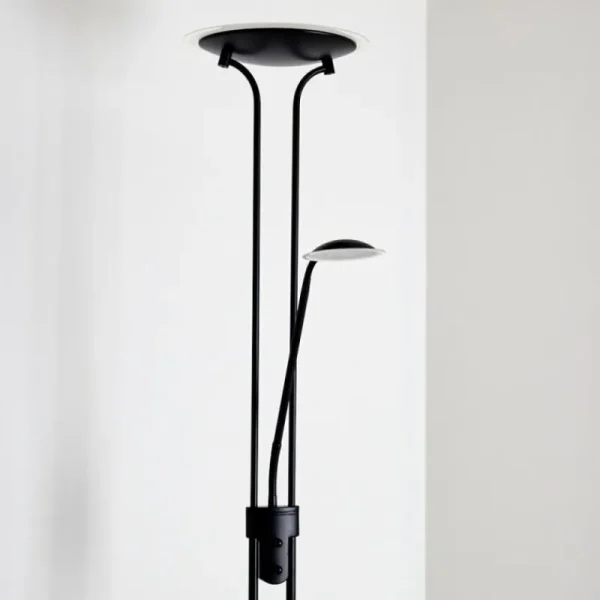 hofstein Lampadaire Abiqua LED Noir, 2 lumières* Lampes Modernes
