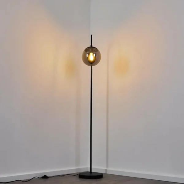 hofstein Lampadaire Agropoli Noir, 1 lumière* Lampes Modernes