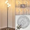 hofstein Lampadaire Bernado Nickel mat, 5 lumières* Lampes Modernes