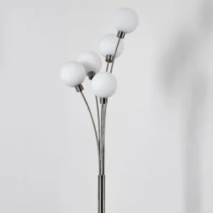 hofstein Lampadaire Bernado Nickel mat, 5 lumières* Lampes Modernes