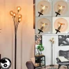 hofstein Lampadaire Bernado Noir, 5 lumières* Lampes En Verre
