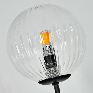 hofstein Lampadaire Bernado Noir, 5 lumières* Lampes En Verre