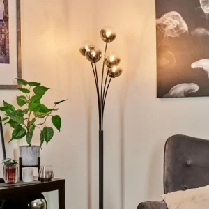 hofstein Lampadaire Bernado Noir, 5 lumières* Lampes Modernes