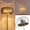 hofstein Lampadaire Blacklick Chrome, 4 lumières* Lampes En Verre