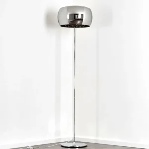 hofstein Lampadaire Blacklick Chrome, 4 lumières* Lampes En Verre