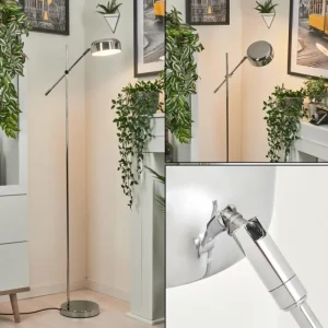 hofstein Lampadaire Camori Chrome, 1 lumière* Lampes Modernes