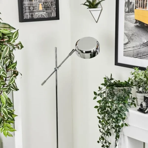 hofstein Lampadaire Camori Chrome, 1 lumière* Lampes Modernes
