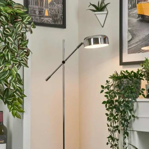 hofstein Lampadaire Camori Chrome, 1 lumière* Lampes Modernes