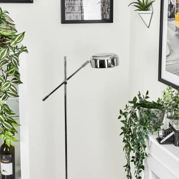 hofstein Lampadaire Camori Chrome, 1 lumière* Lampes Modernes