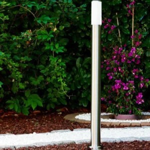 hofstein Lampadaire Caserta Acier inoxydable, 1 lumière* Lampes Modernes