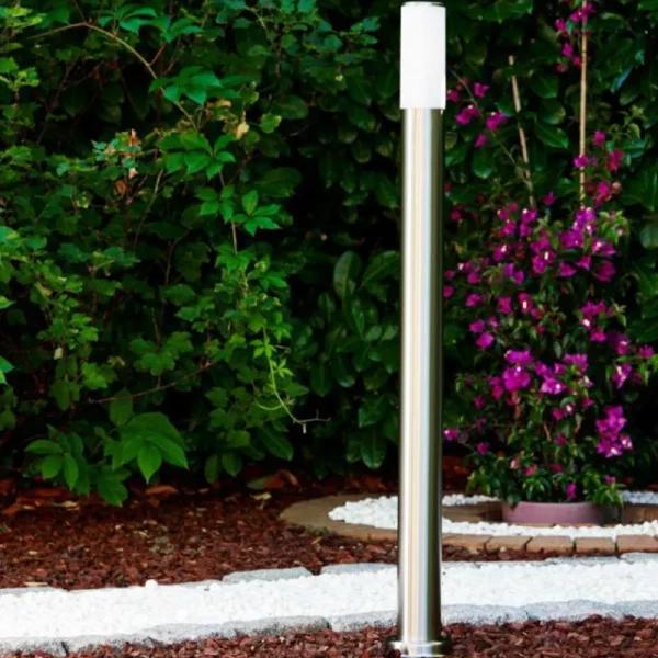 hofstein Lampadaire Caserta Acier inoxydable, 1 lumière* Lampes Modernes