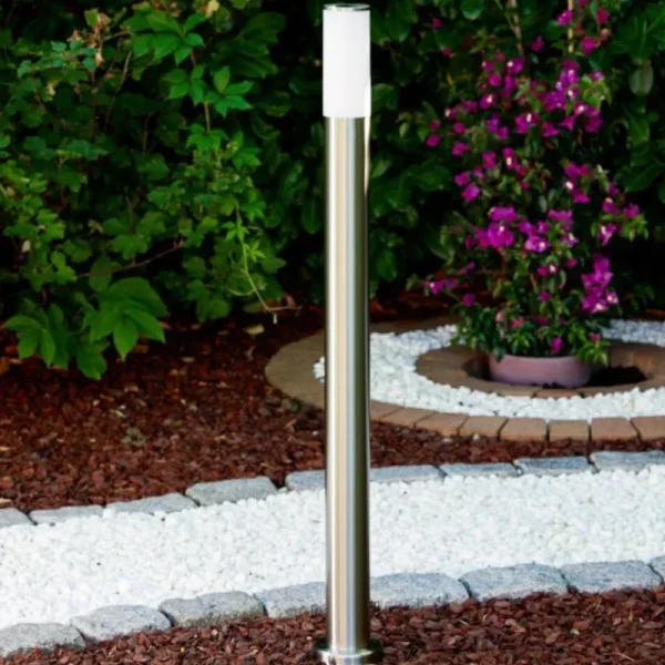 hofstein Lampadaire Caserta Acier inoxydable, 1 lumière* Lampes Modernes