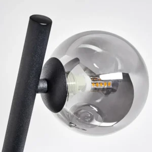 hofstein Lampadaire Chehalis LED Noir, 6 lumières* Lampes Modernes