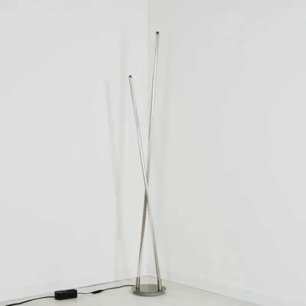 hofstein Lampadaire Concord LED Argenté, 1 lumière* Lampes Modernes